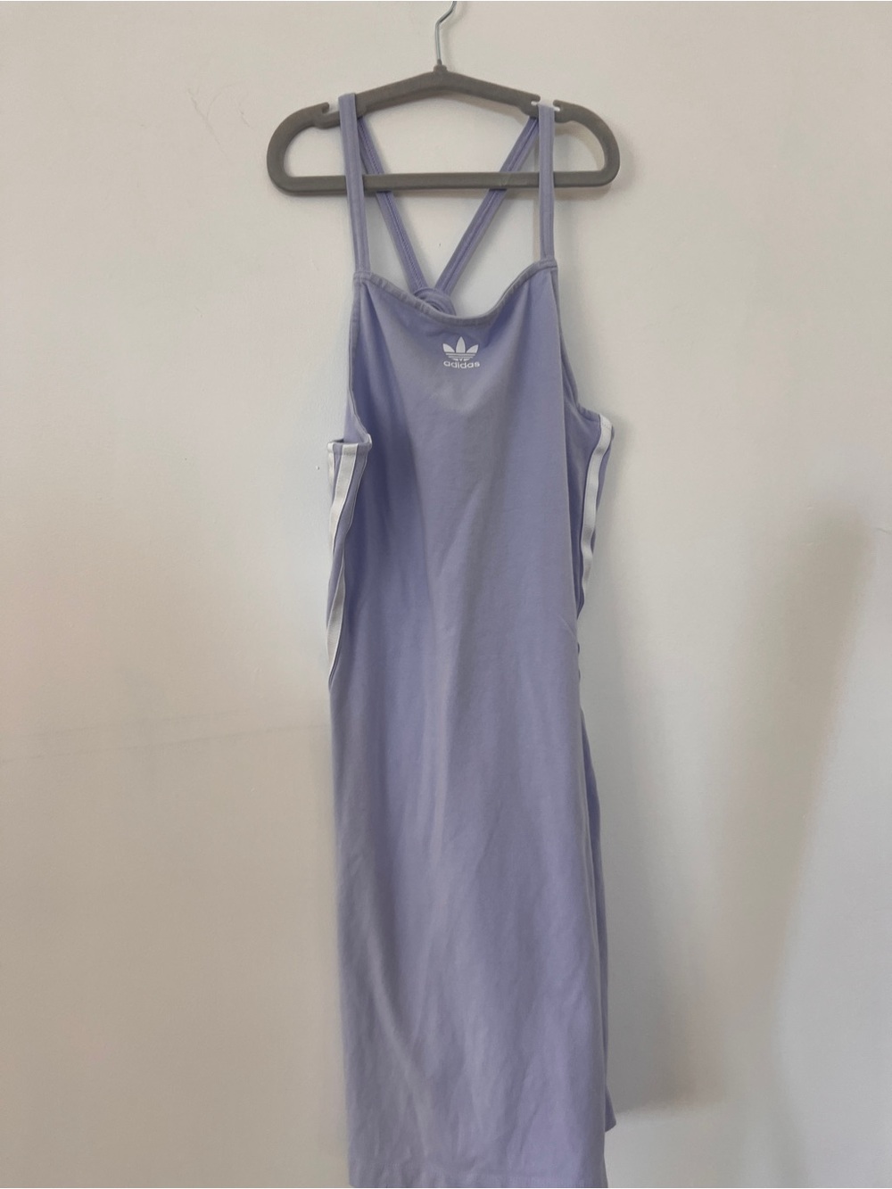 Adidas Lavender Strappy Slip Dress S
